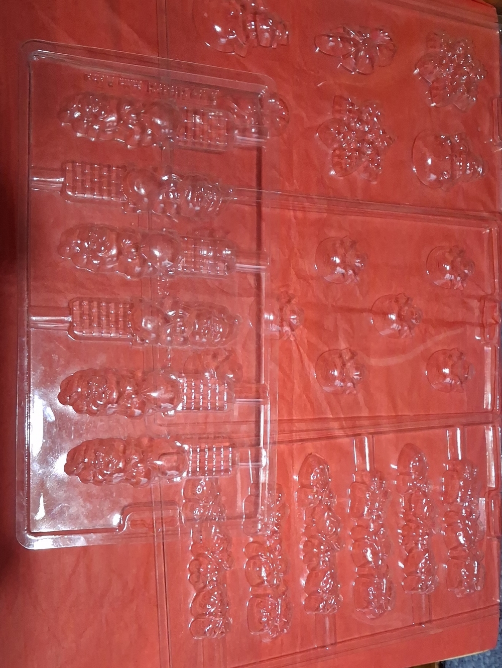 Clear Plastic Molds For Chocolates,candies,lollipops.